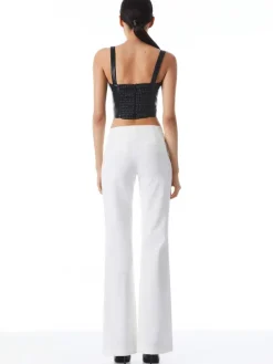 Women Alice and Olivia Walker Slim Front Slit Pants