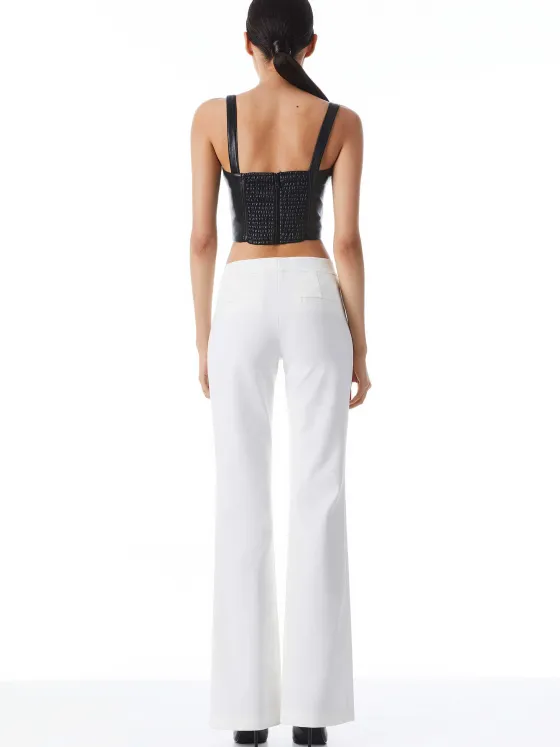 Women Alice and Olivia Walker Slim Front Slit Pants