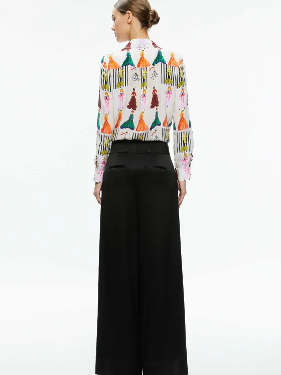 Women Alice and Olivia Willa Placket Top
