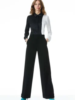 Women Alice and Olivia Willa Placket Top