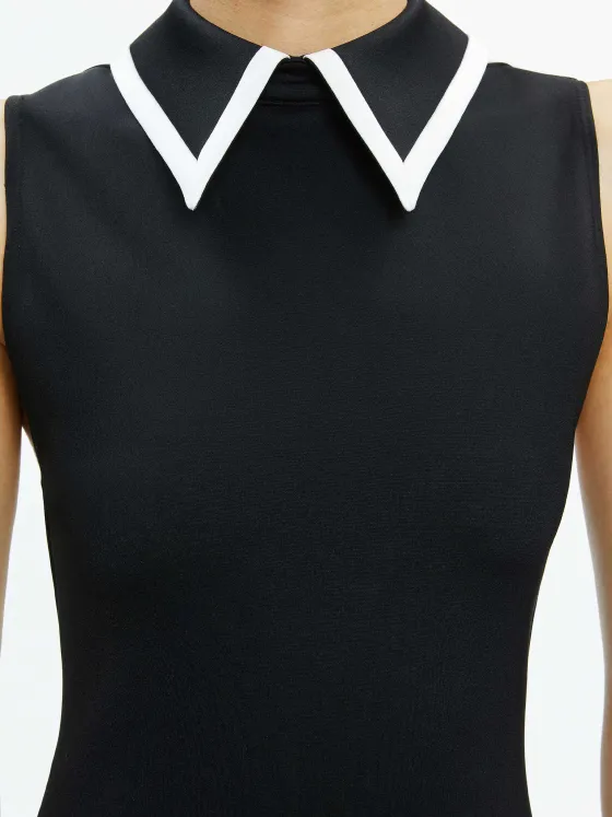 Women Alice and Olivia Wynell Collared Mini Dress